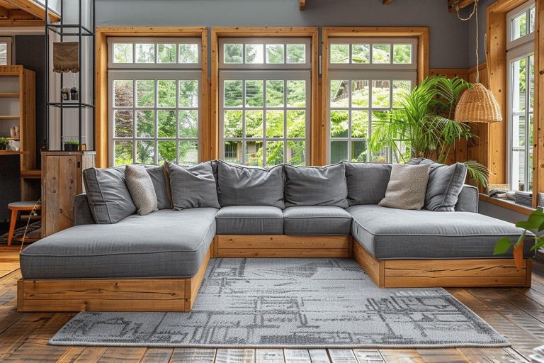 Comment décorer votre salon avec des tons gris et du bois pour créer une ambiance chaleureuse et tendance?